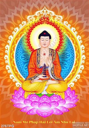 Tranh phật Tổ in lịch đẹp
