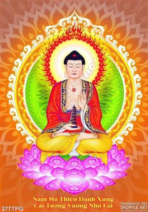 Tranh phật giáo in lịch trang trí