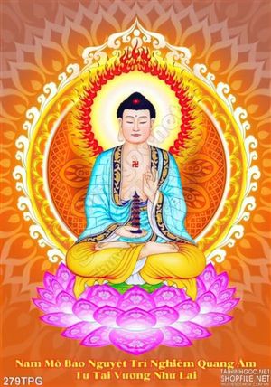 Tranh phật Tổ trang trí dán tường