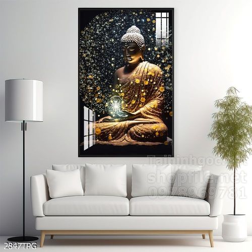 Tranh decor trang trí tường Phật giáo 