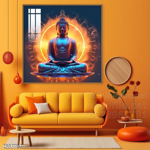 Tranh decor trang trí tường Phật giáo 