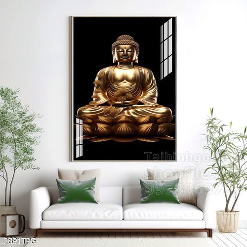 Tranh decor trang trí tường Phật giáo 