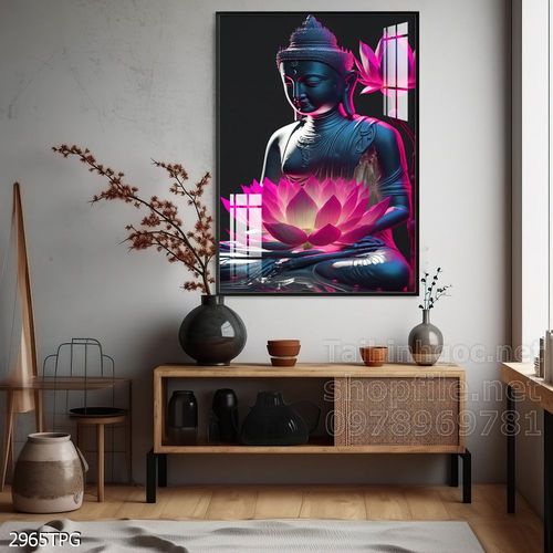 Tranh decor trang trí tường Phật giáo 