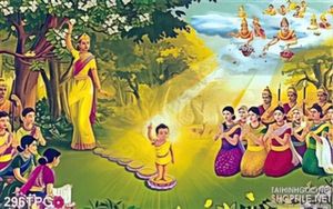 Tranh phật giáo lễ Phật Đản