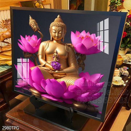 Tranh decor trang trí tường Phật giáo 