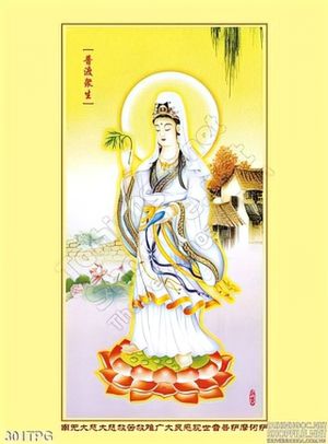 Tranh phật Quan Âm treo tường
