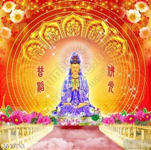 Tranh Phật Quan Âm in lịch đẹp