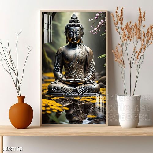Tranh phật giáo decor trang trí tường phòng thờ