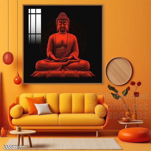 Tranh decor trang trí tường Phật giáo 