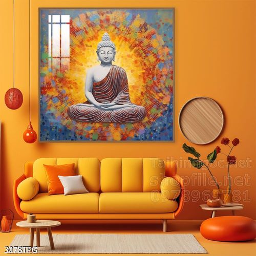 Tranh decor trang trí tường Phật giáo 
