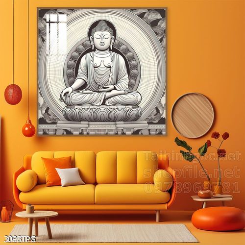 Tranh decor trang trí tường Phật giáo 