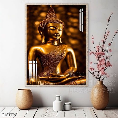 Tranh decor trang trí tường Phật giáo 