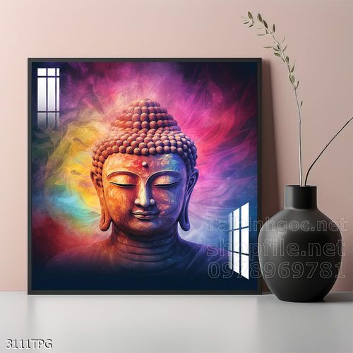 Tranh tranh trí tường phật giáo sang trọng