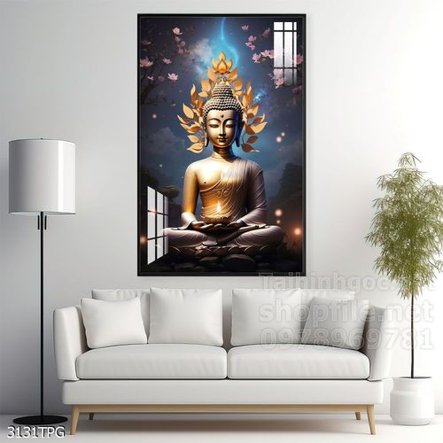 Tranh decor trang trí tường Phật giáo 