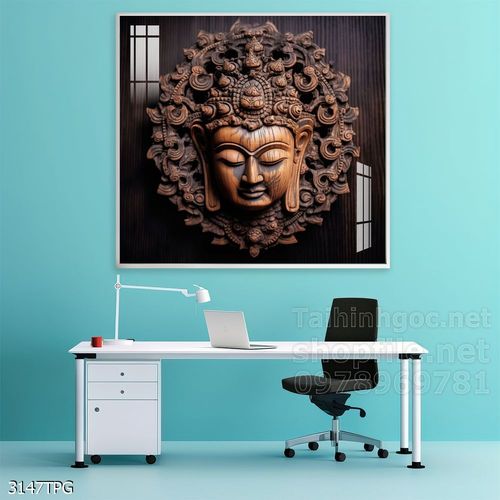 Tranh tranh trí tường phật giáo sang trọng