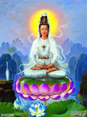 Tranh phật Quan Âm