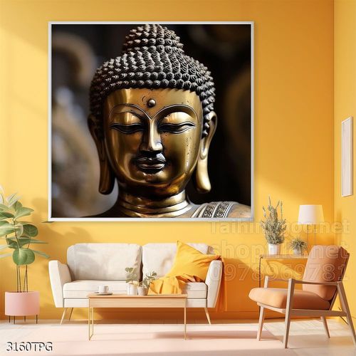 Tranh tranh trí tường phật giáo sang trọng