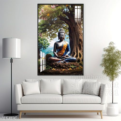Tranh decor trang trí tường Phật giáo 