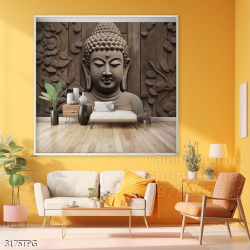 Tranh decor trang trí tường Phật giáo 
