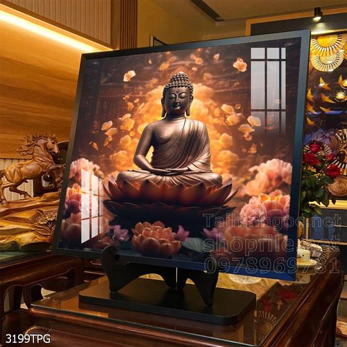 File tranh Phật giáo decor trang trí tường nhà phòng thờ