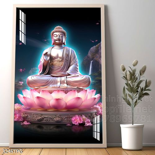 Tranh decor trang trí tường Phật giáo 