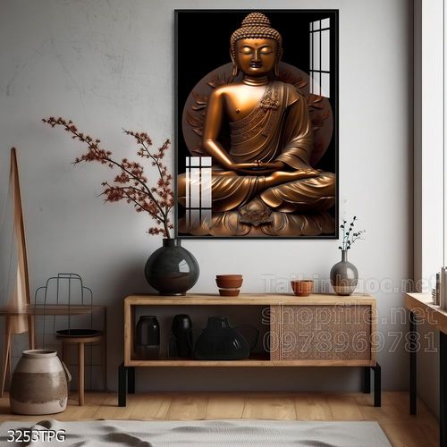 Tranh decor trang trí tường Phật giáo 