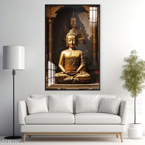 Tranh decor trang trí tường Phật giáo 