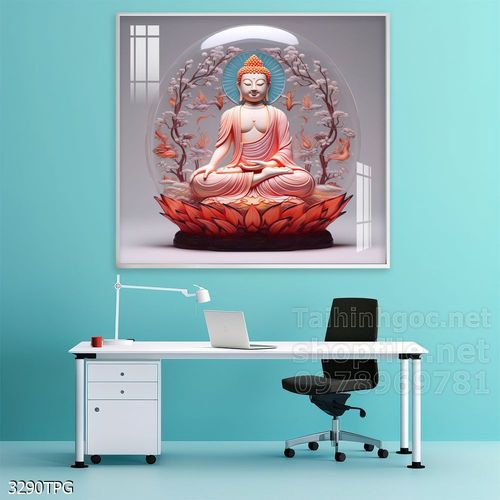 Tranh decor trang trí tường Phật giáo 