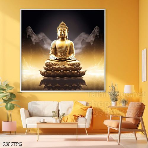 Tranh decor trang trí tường Phật giáo 