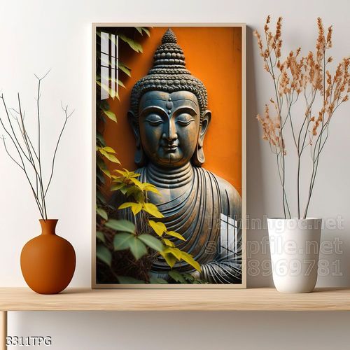 Tranh decor trang trí tường Phật giáo 