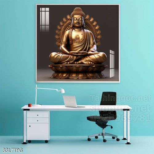 Tranh tranh trí tường phật giáo sang trọng