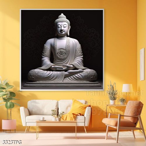 Tranh decor trang trí tường Phật giáo 