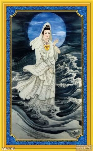 Tranh phật Quan Âm treo tường
