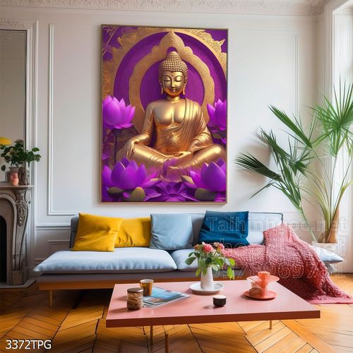 File tranh Phật giáo decor trang trí tường nhà phòng thờ