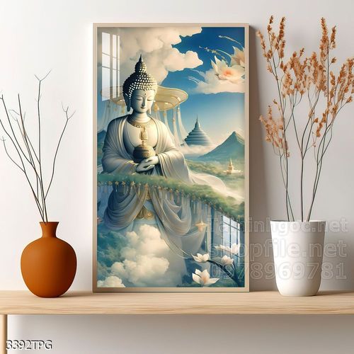 Tranh tranh trí tường phật giáo sang trọng