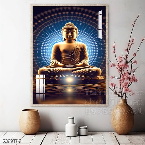 Tranh decor trang trí tường Phật giáo 