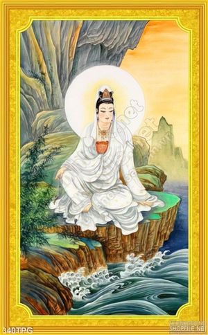Tranh phật Quan Âm Bồ Tát trang trí