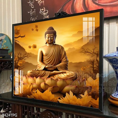 Tranh decor trang trí tường Phật giáo 