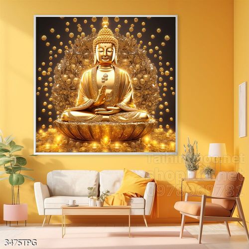 Tranh decor trang trí tường Phật giáo 