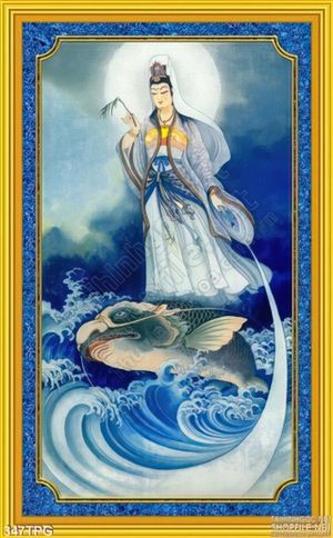 Tranh phật Quan Âm treo tường đẹp
