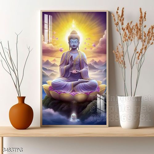 Tranh decor trang trí tường Phật giáo 