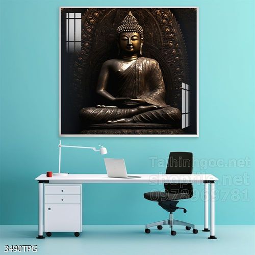 File tranh Phật giáo decor trang trí tường nhà phòng thờ