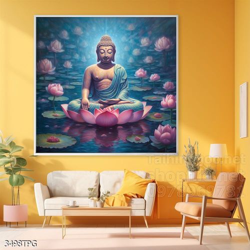 Tranh decor trang trí tường Phật giáo 