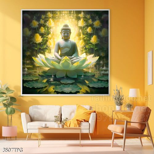 File tranh Phật giáo decor trang trí tường nhà phòng thờ