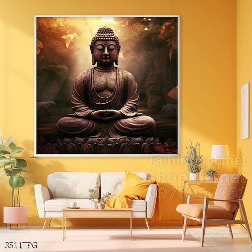 Tranh decor trang trí tường Phật giáo 