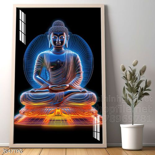 Tranh decor trang trí tường Phật giáo 