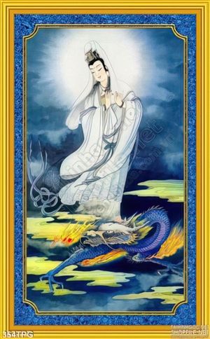 Tranh phật giáo Quan Âm