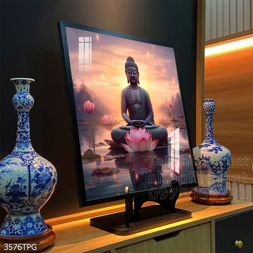 Tranh decor trang trí tường Phật giáo 