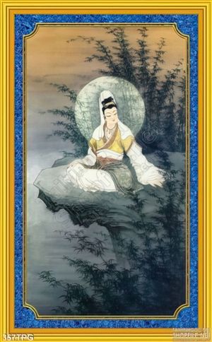 Tranh phật quan Âm treo tường