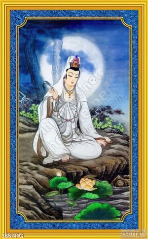 Tranh phật giáo Quan Âm đẹp